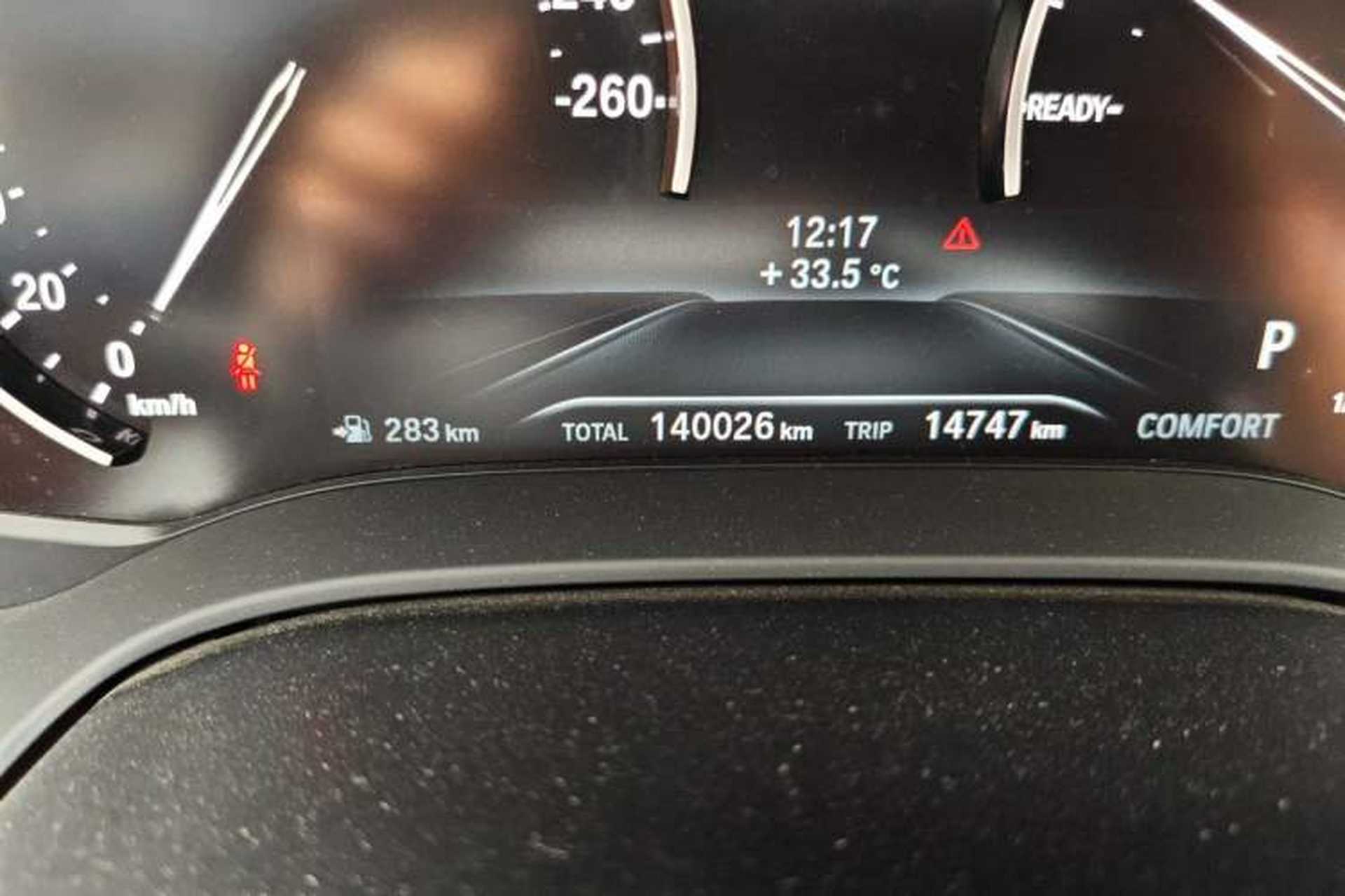 Used BMW 5 Series 2018 528Li Launch Special Edition Odometer Close Up