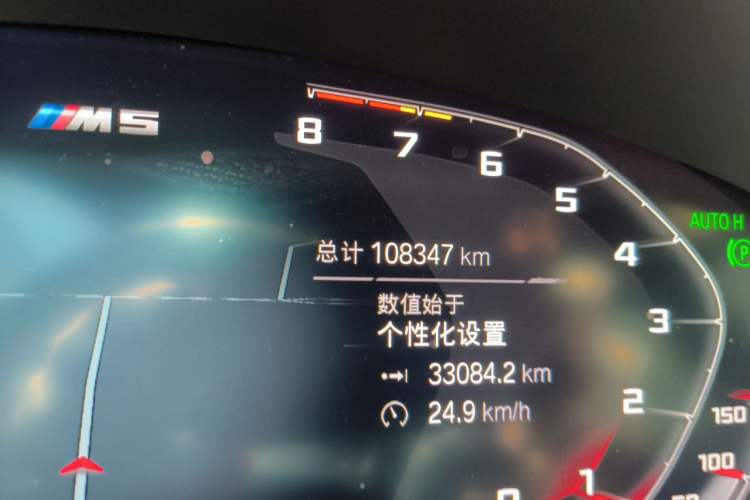 Used BMW 5 Series 2018 525Li M Sport Package Odometer Close Up