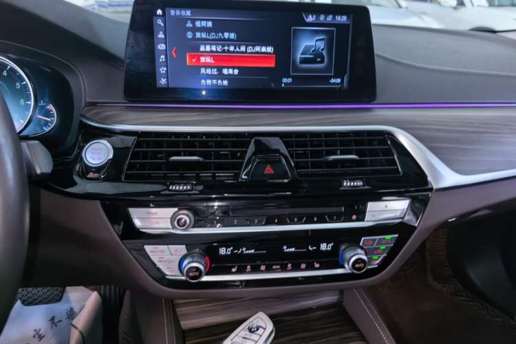 Used BMW 5 Series 2018 Revised Version 530Li Leading Edition Luxury Package Audio And AC Panel