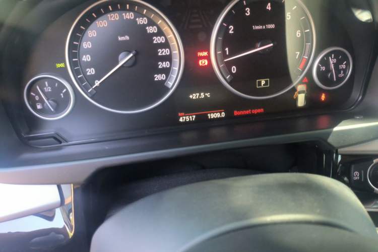 Used BMW 5 Series  Odometer Close Up