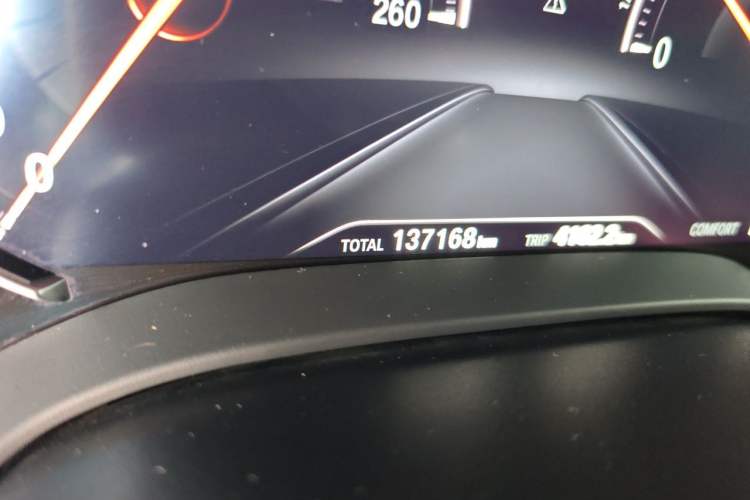 Used BMW 5 Series 2018 Restyled 530Li Leading Edition M Sport Package Odometer Close Up