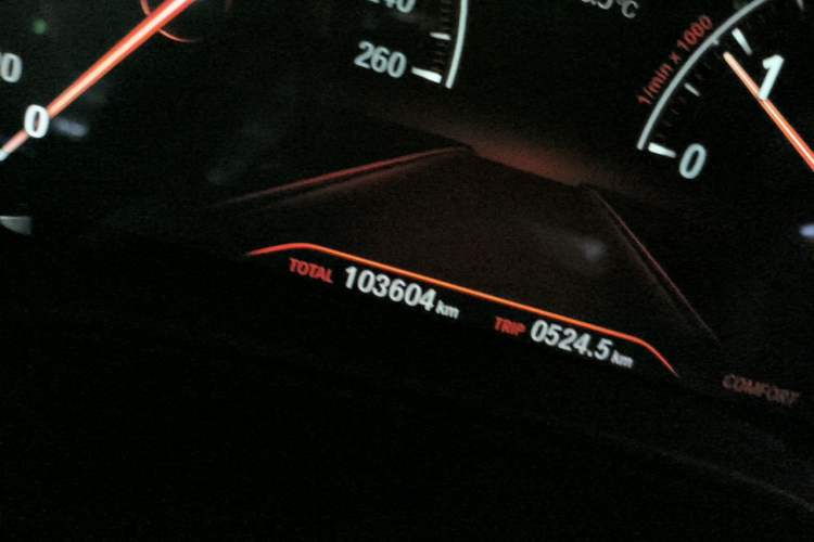 Used BMW 5 Series 2018 525Li Luxury Package Odometer Close Up
