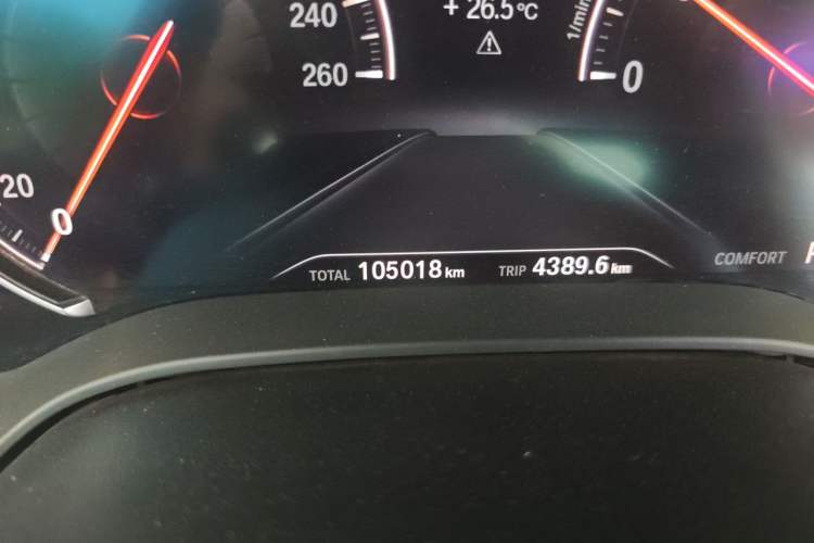 Used BMW 5 Series 2018 525Li Luxury Package Odometer Close Up