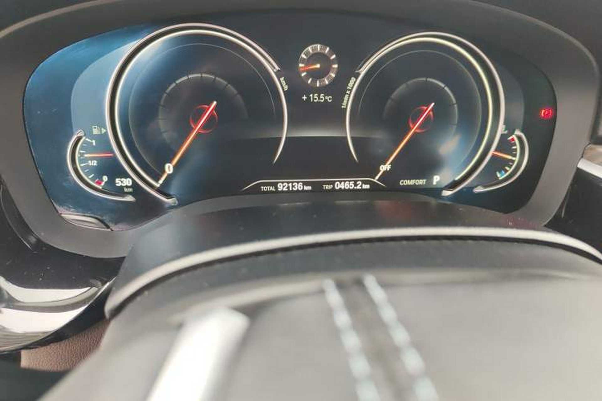 Used BMW 5 Series 2018 530Li Leading Edition Luxury Package Odometer Close Up