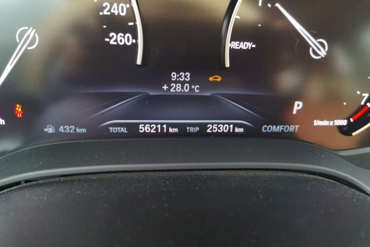 Used BMW 5 Series 2018 528Li Launch Special Edition Odometer Close Up
