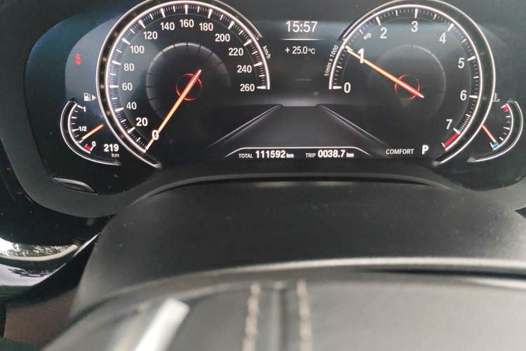 Used BMW 5 Series 2018 Revised Version 530Li Leading Edition Luxury Package Odometer Close Up