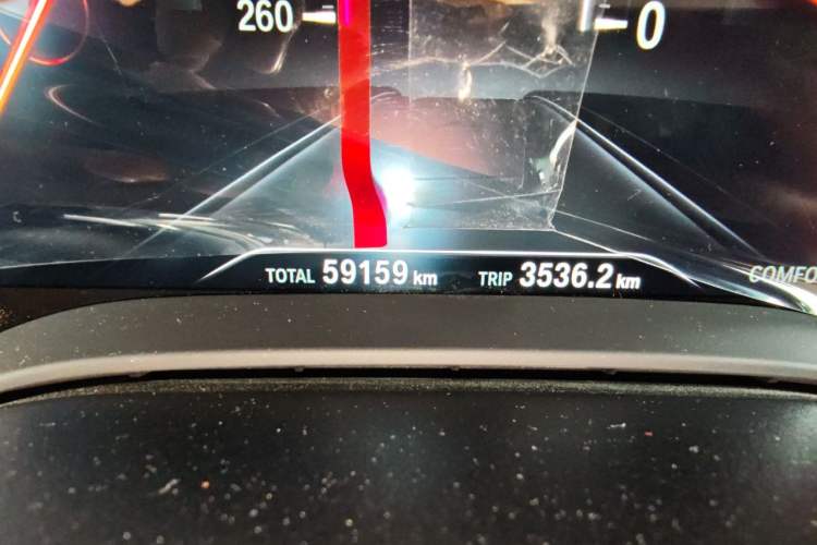 Used BMW 5 Series 2018 530Li Leading Edition Luxury Package Odometer Close Up