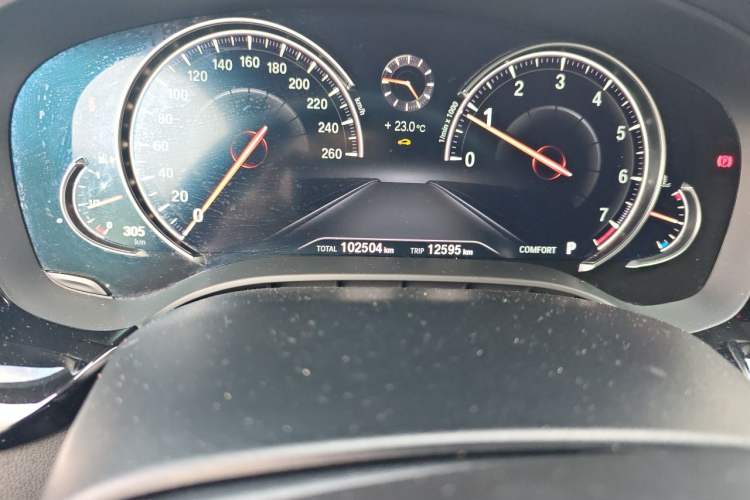 Used BMW 5 Series 2018 525Li M Sport Package Odometer Close Up
