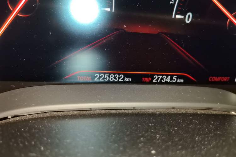 Used BMW 5 Series 2018 530Li Luxury Edition Premium Package Odometer Close Up