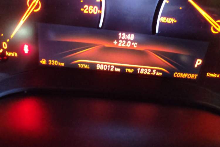 Used BMW 5 Series 2018 528Li Launch Special Edition Odometer Close Up