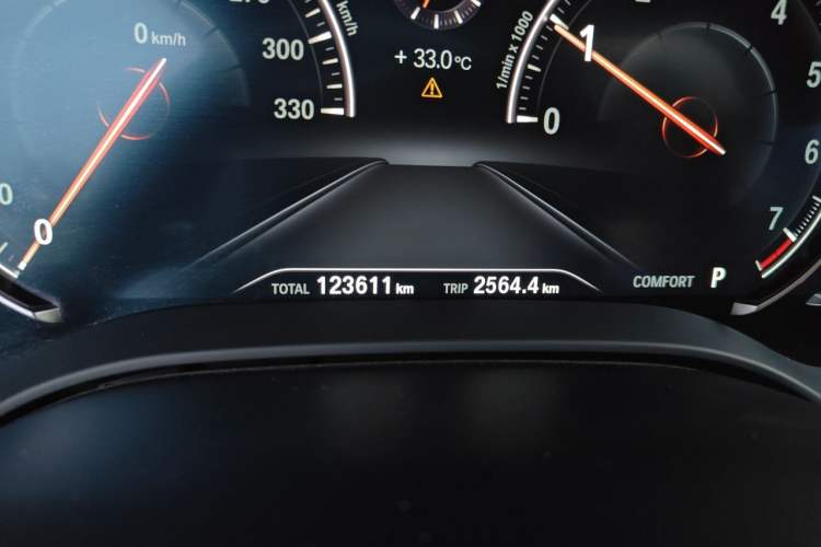 Used BMW 5 Series 2018 530Li Luxury Edition M Sport Package Odometer Close Up