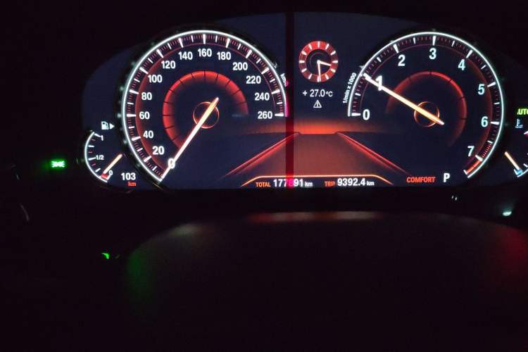 Used BMW 5 Series 2018 525Li M Sport Package Odometer Close Up