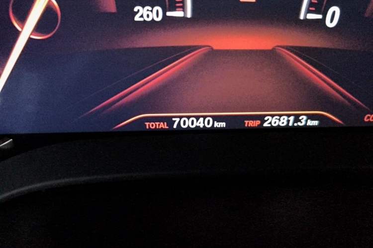 Used BMW 5 Series 2018 525Li Luxury Package Odometer Close Up