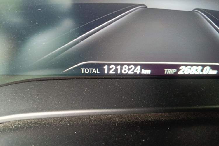 Used BMW 5 Series 2018 525i M Sport Package Odometer Close Up