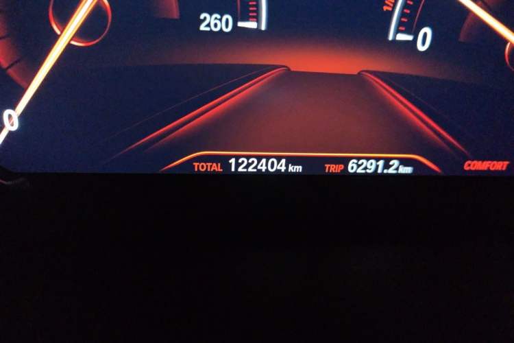 Used BMW 5 Series 2018 525Li M Sport Package Odometer Close Up
