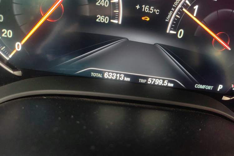 Used BMW 5 Series 2018 530Li Luxury Edition Premium Package Odometer Close Up