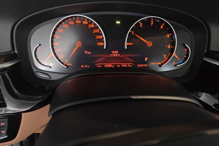Used BMW 5 Series 2018 528Li Launch Special Edition Odometer Close Up