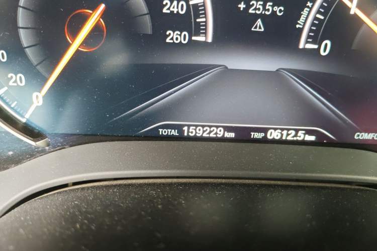 Used BMW 5 Series 2018 Restyled 530Li Leading Edition M Sport Package Odometer Close Up