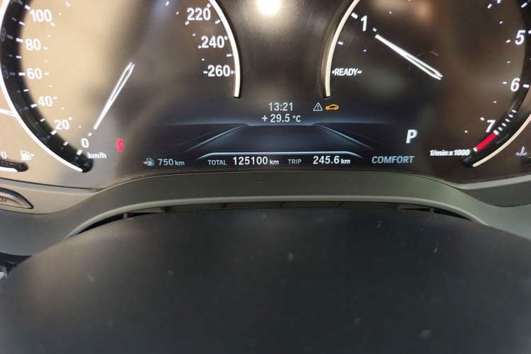 Used BMW 5 Series 2018 528Li Launch Special Edition Odometer Close Up
