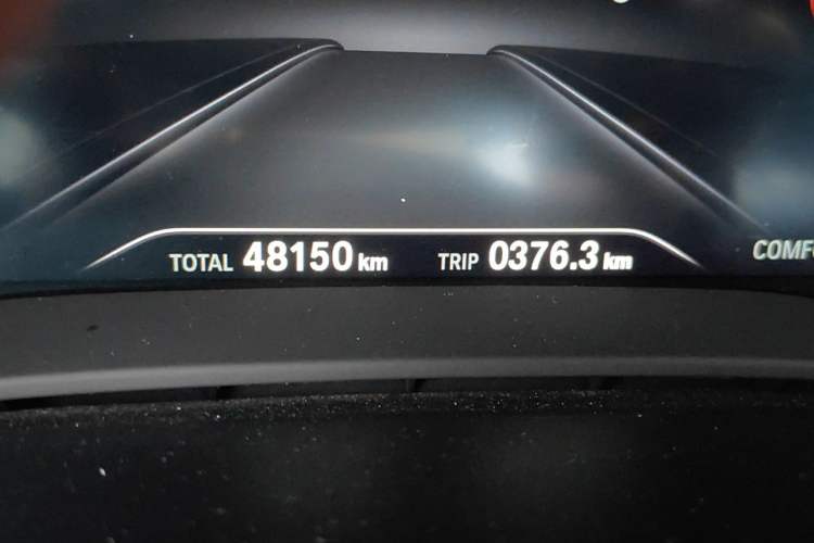 Used BMW 5 Series 2018 530Li Leading Model M Sport Package Odometer Close Up