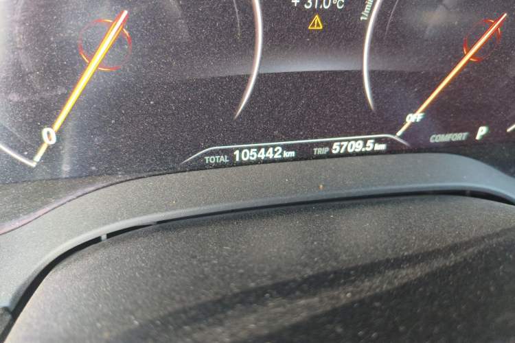Used BMW 5 Series 2018 525Li Luxury Package Odometer Close Up