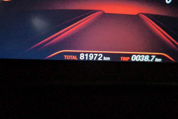 Used BMW 5 Series 2018 525Li M Sport Package Odometer Close Up