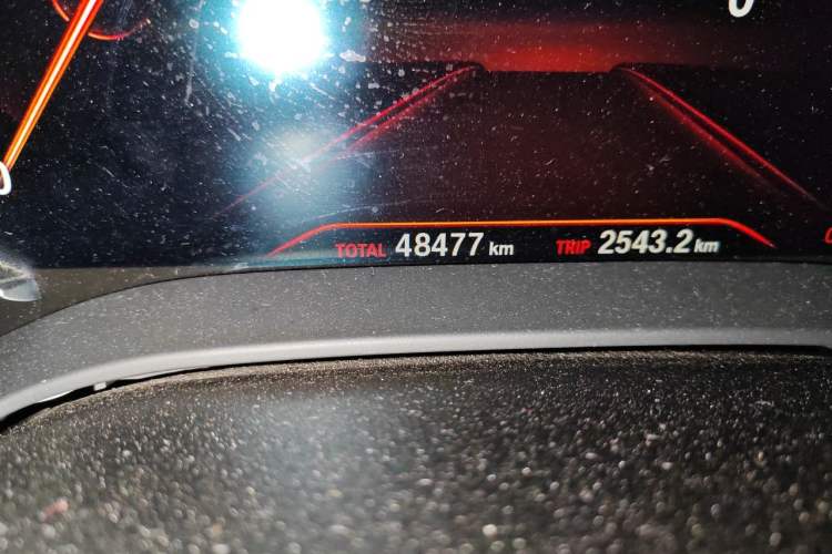 Used BMW 5 Series 2018 525Li M Sport Package Odometer Close Up