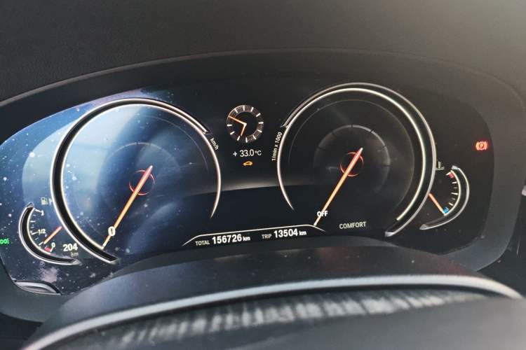 Used BMW 5 Series 2018 530Li xDrive M Sport Package Odometer Close Up