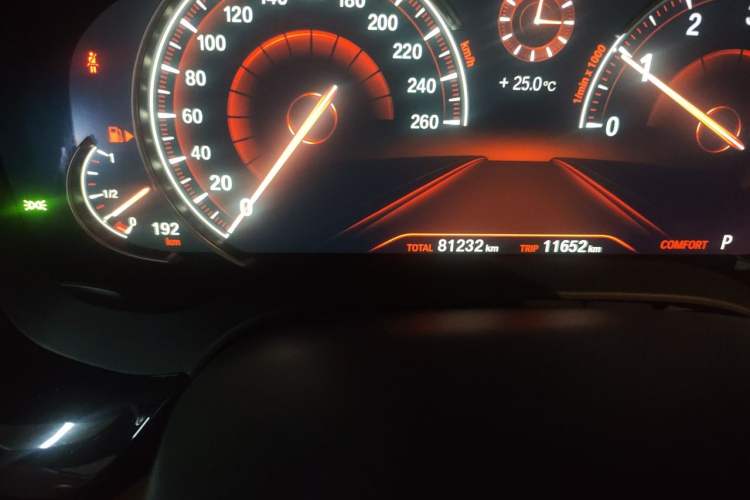 Used BMW 5 Series 2018 530Li xDrive M Sport Package Odometer Close Up