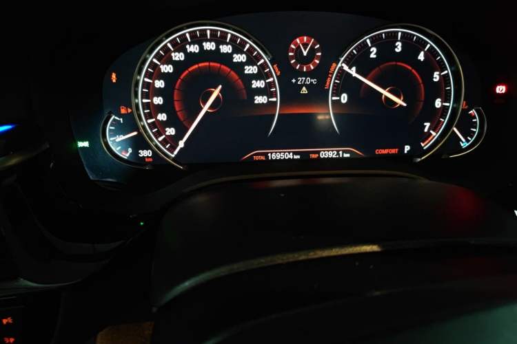 Used BMW 5 Series 2018 525Li M Sport Package Odometer Close Up