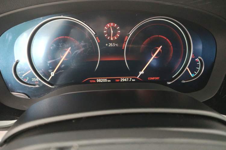 Used BMW 5 Series 2018 530Li Leading Edition Luxury Package Odometer Close Up