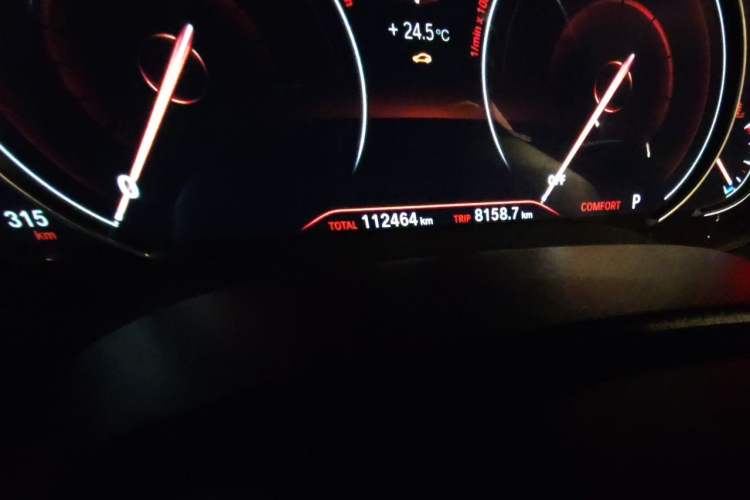 Used BMW 5 Series 2018 Facelifted 530Li Luxury Edition Premium Package Odometer Close Up