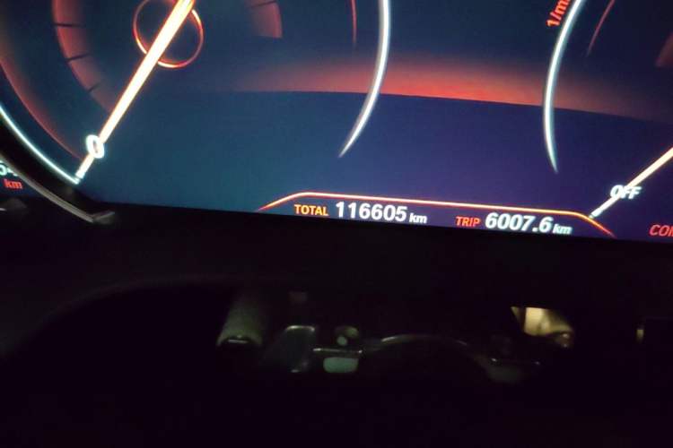 Used BMW 5 Series 2018 530Li Leading Edition Luxury Package Odometer Close Up