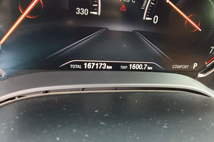 Used BMW 5 Series 2018 Restyled 530Li Leading Edition M Sport Package Odometer Close Up