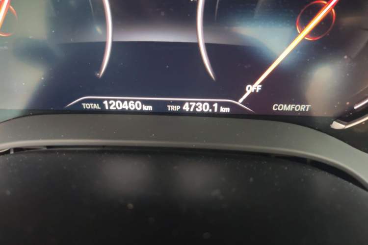 Used BMW 5 Series 2018 Restyled 530Li Luxury Edition M Sport Package Odometer Close Up