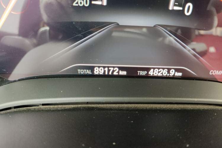 Used BMW 5 Series 2018 525Li Luxury Package Odometer Close Up
