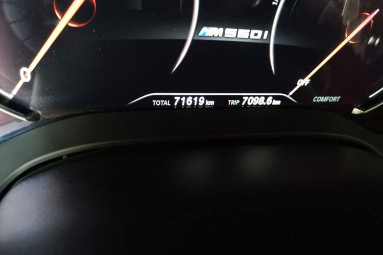 Used BMW 5 Series 2018 525Li Luxury Package Odometer Close Up