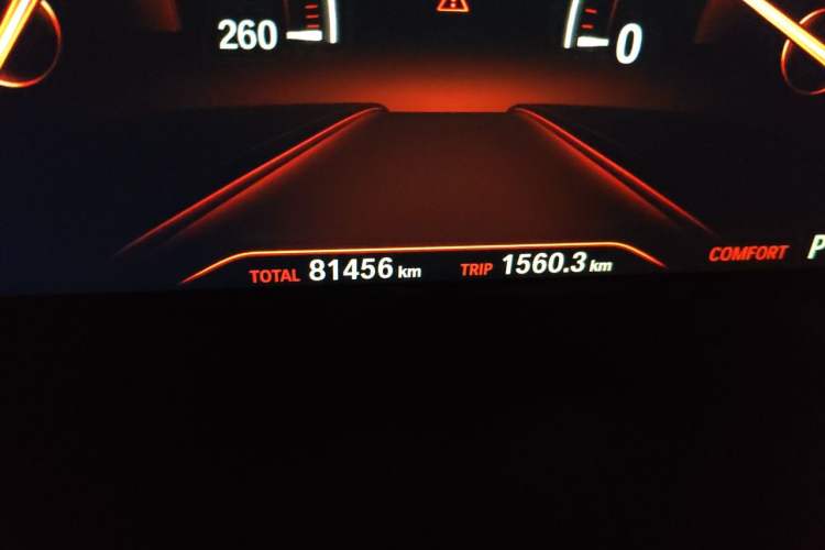 Used BMW 5 Series 2018 530Li Leading Model M Sport Package Odometer Close Up