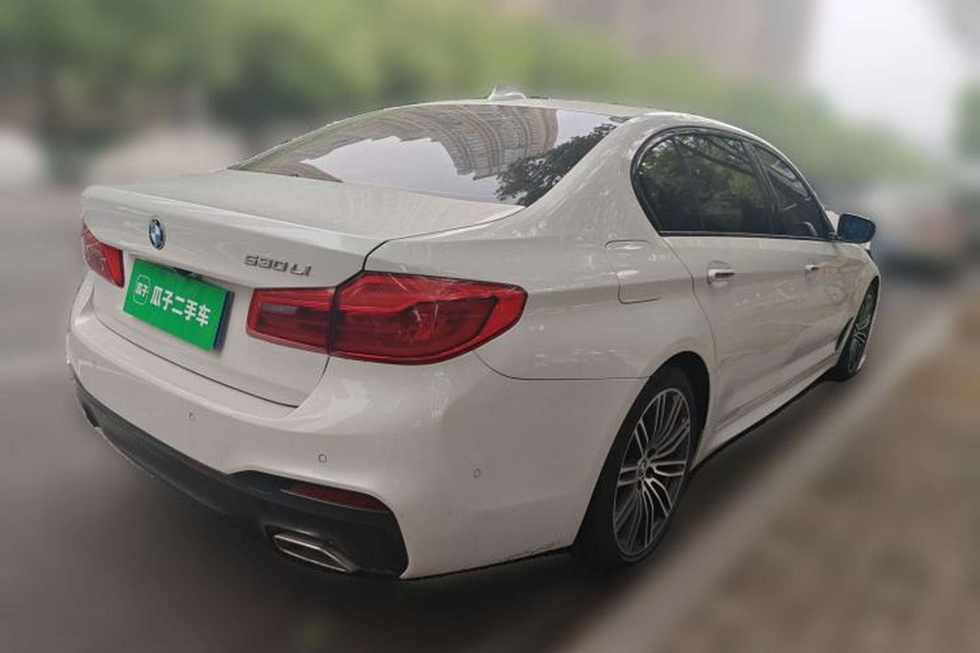 Used BMW 5 Series 2018 Restyled 530Li Leading Edition M Sport Package Rear Right 45 Deg