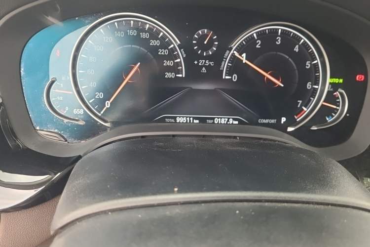 Used BMW 5 Series 2018 530Li Luxury Edition Premium Package Odometer Close Up