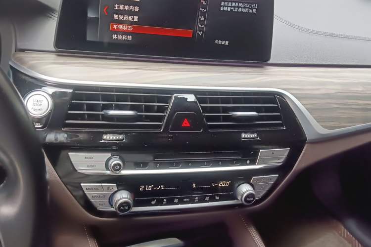 Used BMW 5 Series 2019 Facelifted 530Li Leading Edition Luxury Package Audio And AC Panel