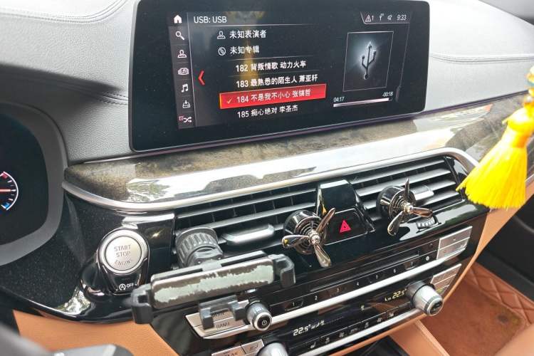 Used BMW 5 Series 2019 530Li Leading Model M Sport Package Audio And AC Panel