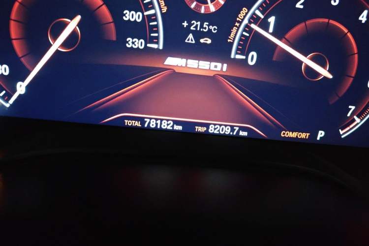 Used BMW 5 Series 2019 Facelifted 530Li Luxury Edition Premium Package Odometer Close Up