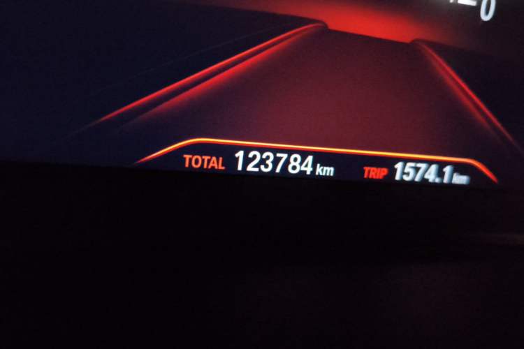 Used BMW 5 Series 2019 525Li M Sport Package Odometer Close Up
