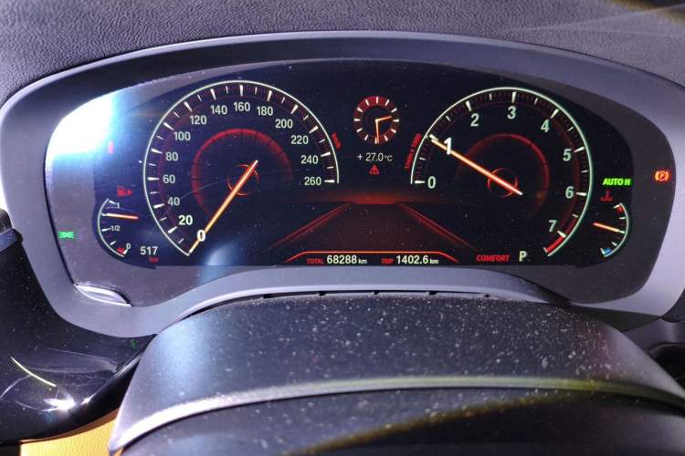 Used BMW 5 Series 2019 Facelifted 530Li Leading Edition M Sport Package Odometer Close Up