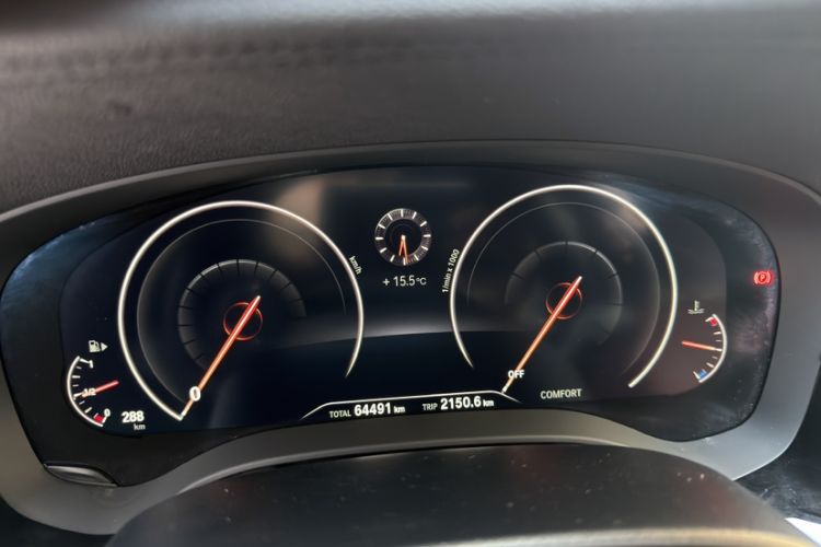 Used BMW 5 Series 2019 Facelifted 530Li Leading Edition M Sport Package Odometer Close Up