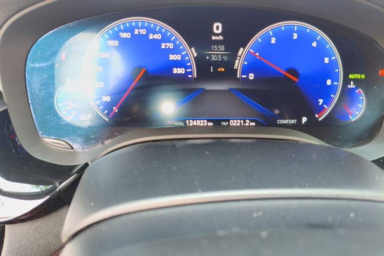 Used BMW 5 Series 2019 Facelifted 530Li Leading Edition M Sport Package Odometer Close Up