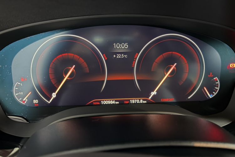 Used BMW 5 Series 2019 Facelifted 530Li Leading Edition Luxury Package Odometer Close Up
