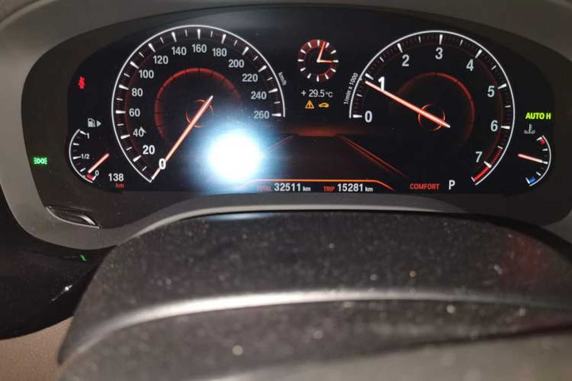 Used BMW 5 Series 2019 525Li M Sport Package Odometer Close Up