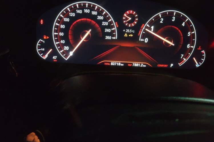 Used BMW 5 Series 2019 525Li M Sport Package Odometer Close Up